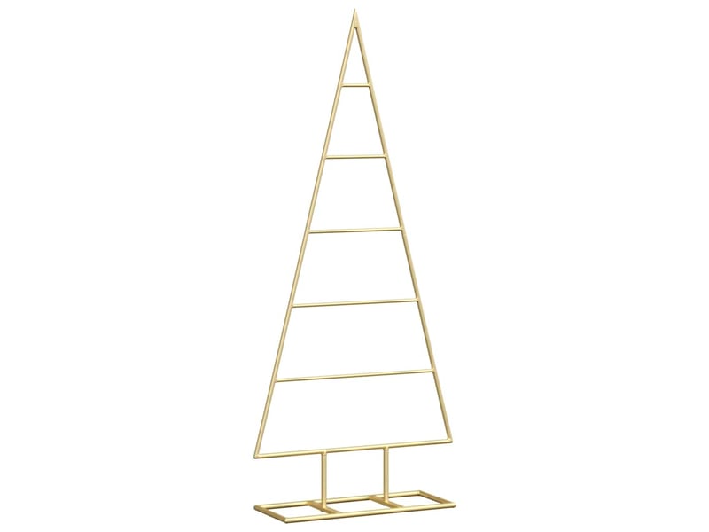  Arbre de noël, sapin de noël en métal doré 90 cm acier peint par poudre shl642  - Conforama A