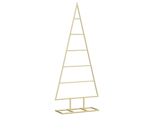 Arbre de noël, sapin de noël en métal doré 90 cm acier peint par poudre shl642