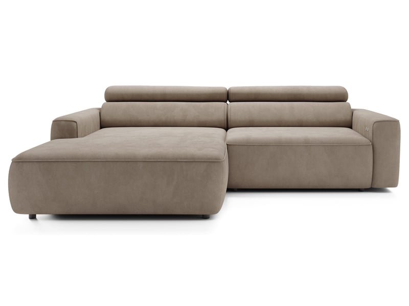 Selsey fando - canapé d'angle - 252 cm - velours beige Fando - Conforama A