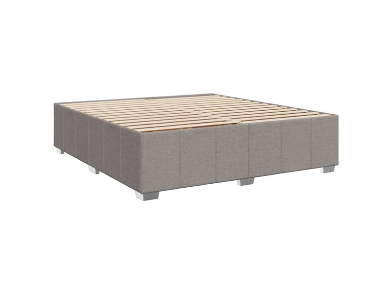  Lit double- lit adulte -  cadre de lit sans matelas taupe 180x200 cm tissu  - Conforama B