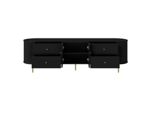 Meuble tv coloris noir 180 cm <strong>FLORAGRACE</strong>  <strong>4071258350168</strong>