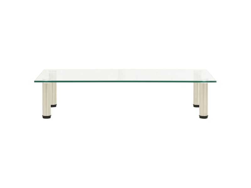  Meuble tv - banc tv - meuble de rangement transparent 80x35x17 cm verre trempé  - Conforama A