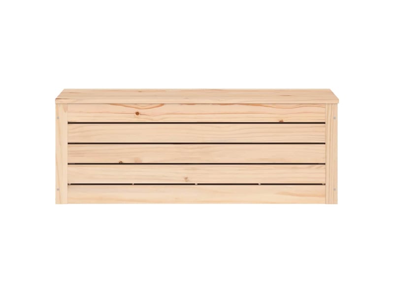  Boîte de rangement, coffre de rangement 89x36,5x33 cm bois massif de pin  - Conforama E