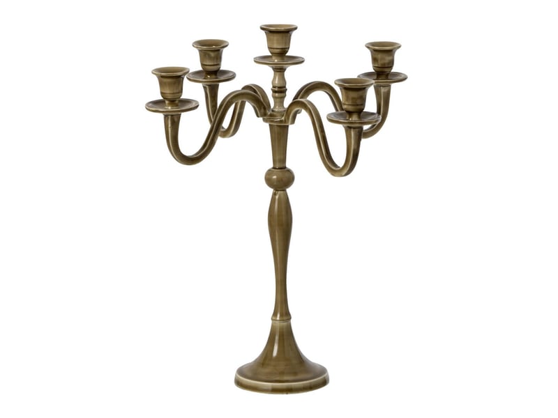  Chandelier 5 branches colette 42cm vert olive  - Conforama A