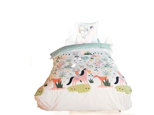 Parure de lit enfant 140x200 cm coton bci tess rando