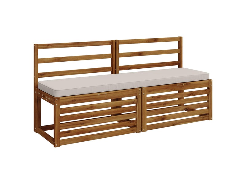  Lot de 2 coussins de banc, coussins d'assise vught 100 % polyester blanc cf57806  - Conforama C