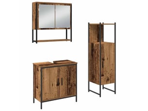Ensemble de mobilier de salle de bain 3 pc marron cf64397