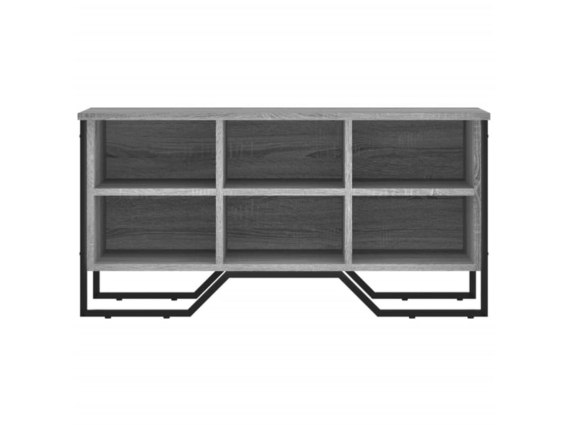  Meuble à chaussure, armoire à chaussures sonoma gris 90x38x45,5cm bois d'ingénierie  - Conforama D