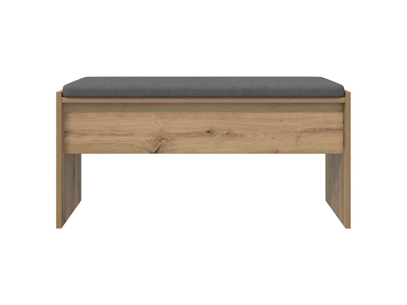  Banc d'entrée, banc interieur chêne artisanal 83x38x40 cm  - Conforama E