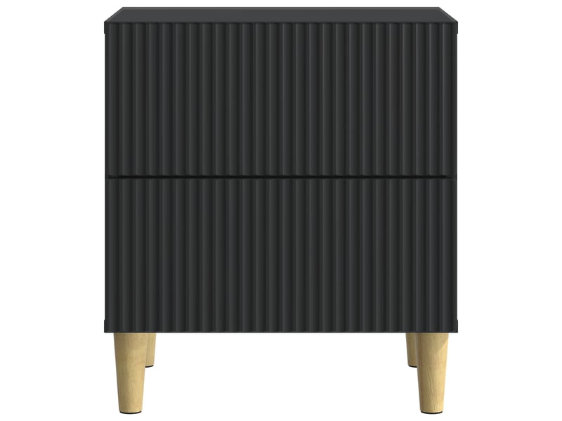  Table de chevet avec tiroir 2 pièces noir 43 x 34,5 x 48 cm  - Conforama E