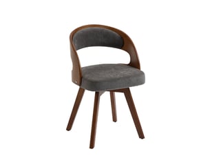 Lot de 2 chaises de salle à manger pivotantes,44x41x75 cm,lin,gris