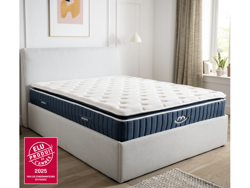  Pack douceur - matelas hybride 160x200cm mémoire de forme &amp; oreillers fluffy 60x60cm Pack Douceur - Conforama C