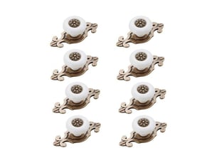 Poignée de meubles, 8 pièces, style vintage, poignée de tiroir, poignée de meubles, poignée de tiroir avec vis, accessoires