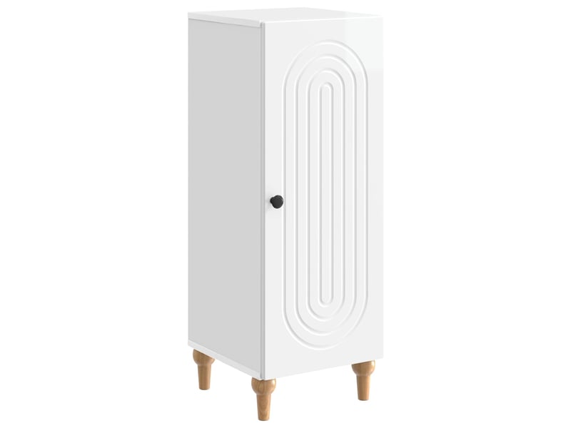  Buffet - bahut - meuble de rangement blanc brillant 33 x 34,5 x 90 cm bois d'ingénierie  - Conforama A