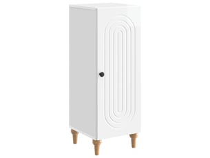 Buffet - bahut - meuble de rangement blanc brillant 33 x 34,5 x 90 cm bois d'ingénierie
