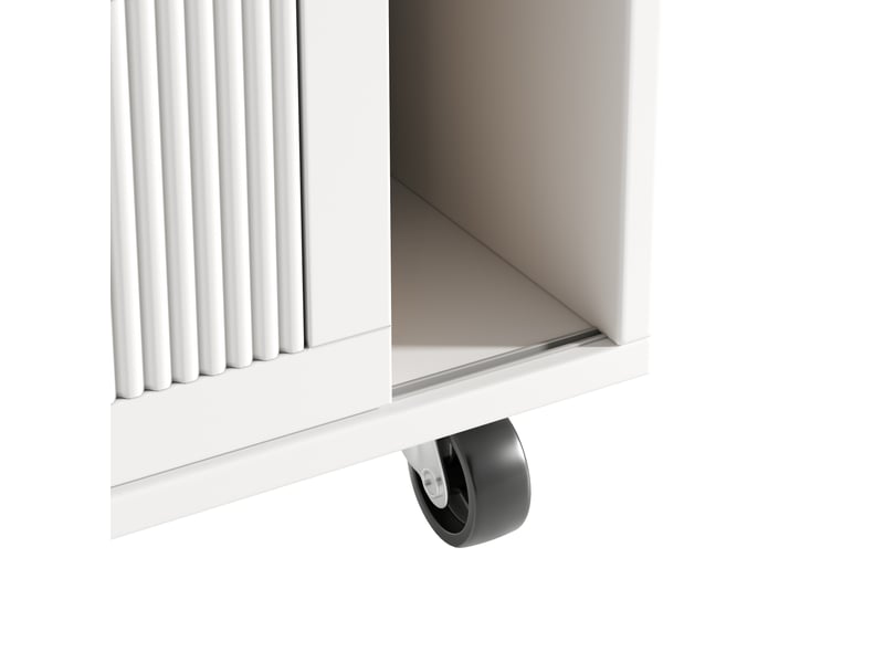  Îlot de cuisine - truxen8 - blanc - extensible - roulettes - porte-serviettes  - Conforama R