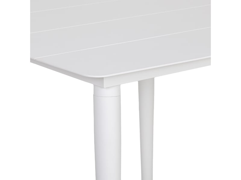  Table en aluminium blanc 90x90x75 cm  - Conforama E