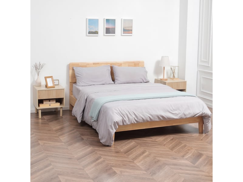  Lot de 2 tables de chevet avec tiroir et niche en bois naturel table de nuit moderne meuble d'appoint chambre salon 47x47x50 cm T1003-01-15160 - Conforama D