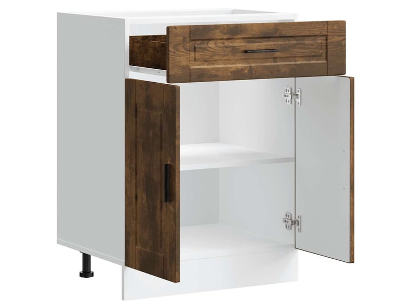  Meuble de rangement, armoire de cuisine porto chêne fumé bois d'ingénierie shl8725  - Conforama E