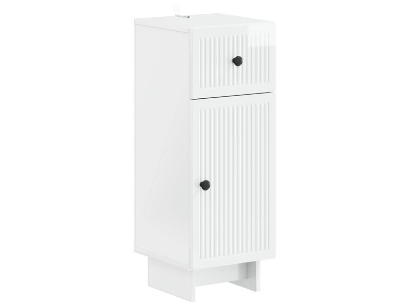  Ensemble de meuble de salle de bain 3 pièces ede blanc brillant cf63404  - Conforama C