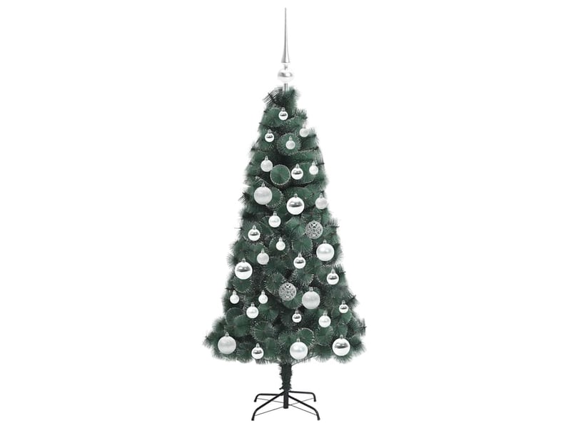  Sapin de noël, arbre de noël artificiel pré-éclairé avec ensemble de boules shl7663  - Conforama D