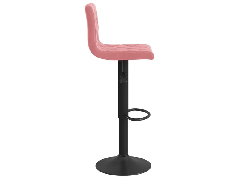  Lot de 2 tabouret de bar, chaise de bar rose velours shl97047  - Conforama E