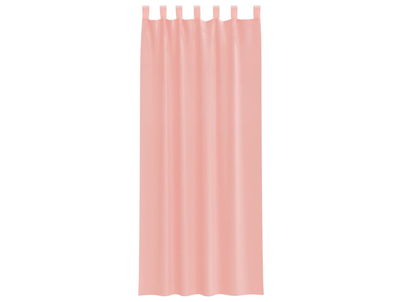  Lot de 2 rideaux en voile, voilages avec passe-tringles rose cf44480  - Conforama D