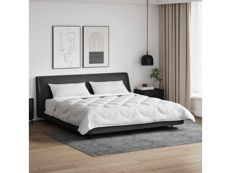  Couette avec oreillers avec oreiller 3 pièces - duvet blanc microfibre  - Conforama B