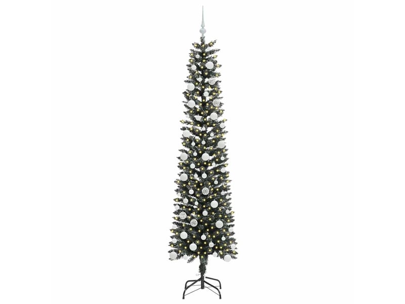  Sapin de noël - arbre de noël artificiel vert 210 cm pvc, plastique et acier  - Conforama C