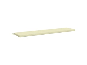 Coussin de banc, coussin d'assise, coussin de canapé soest 100 % polyester crème 170 x 40 x 5 cm cf53231