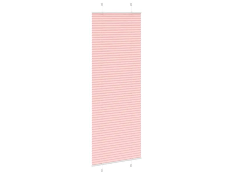 Store plissé, store de fenêtre rose 75x200 cm largeur du tissu 74,4 cm polyester cf47005 - Conforama C