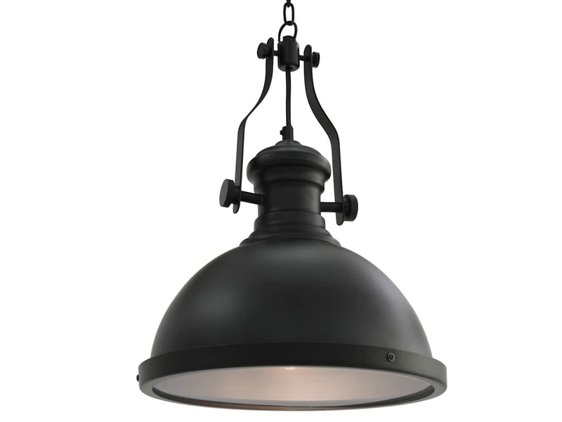  Plafonnier, lampe plafond noir rond e27  - Conforama B