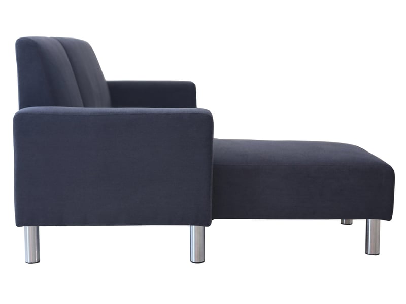 Canapé d'angle tissu réversible "rio" - 4 places - gris  - Conforama D