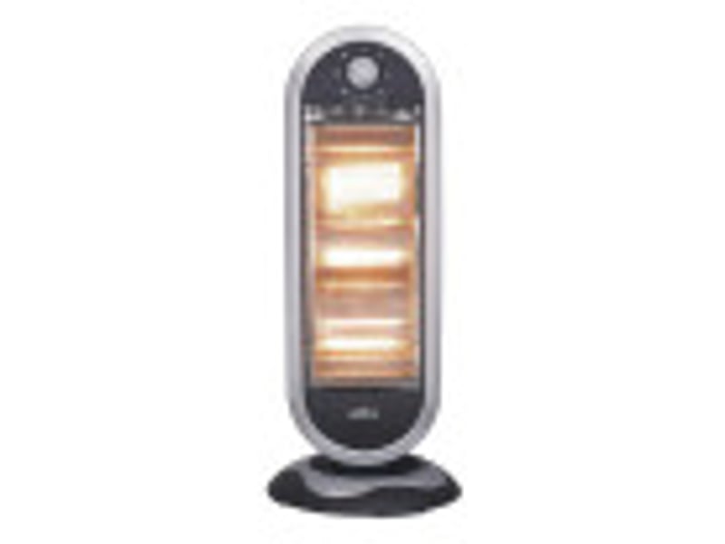  Fabrilamp candente chauffage radiant 1 200 w, 3 puissances, oscillant, noir et argenté, 70 × 30 × 30 cm 202341278 - Conforama B
