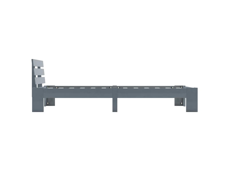  Lit simple- lit adulte -  cadre de lit sans matelas gris bois massif de pin 100x200 cm  - Conforama C