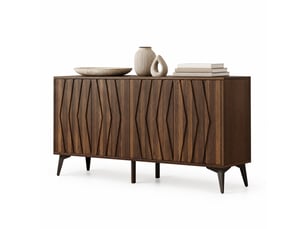 Buffet 4 porte(s) 0 tiroir(s) <strong>MAISENTIEL</strong> <strong></strong> - 140 cm coloris marron