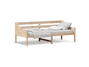 Lit simple 80x200 cm coloris marron