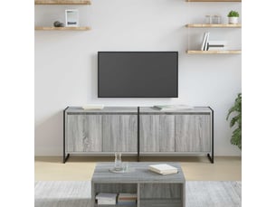 Meuble tv coloris gris 140 cm <strong></strong>  <strong></strong>
