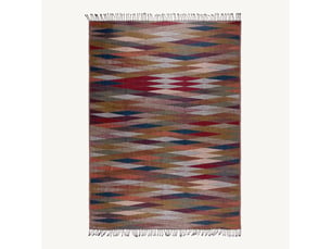 Plaid en jacquard motif arlequin fadel