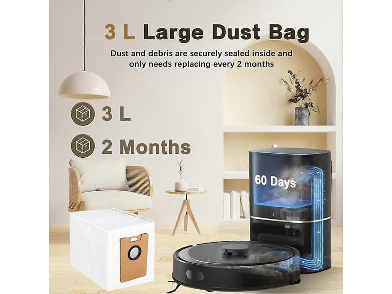 Vacuum cleaner bags for tapo rv20 max plus, tapo rv30 max plus, dust bags for tapo robot vacuums, rva202 robot dust bags - Conforama D