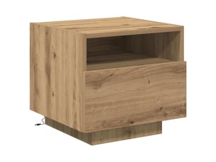 Table de chevet - cabinet de chevet - table de nuit chêne artisanal 40 x 39 x 37 cm