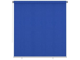 Store enrouleur, store roulant d'extérieur 225 (l) x 230 (h) cm bleu hdpe cf47388
