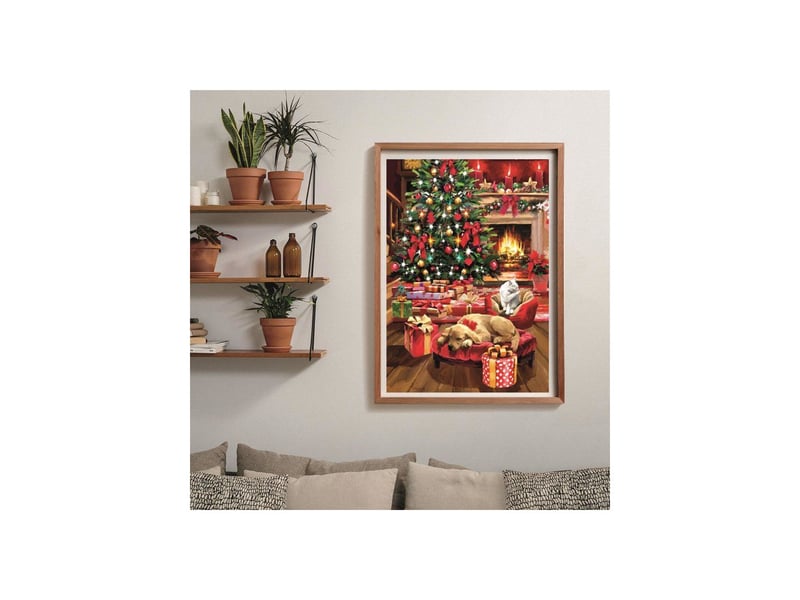  Puzzle 1000 pieces noel christmas by the fire 50 x 70 cm avec poster et boite compacte CLE8005125371273 - Conforama D