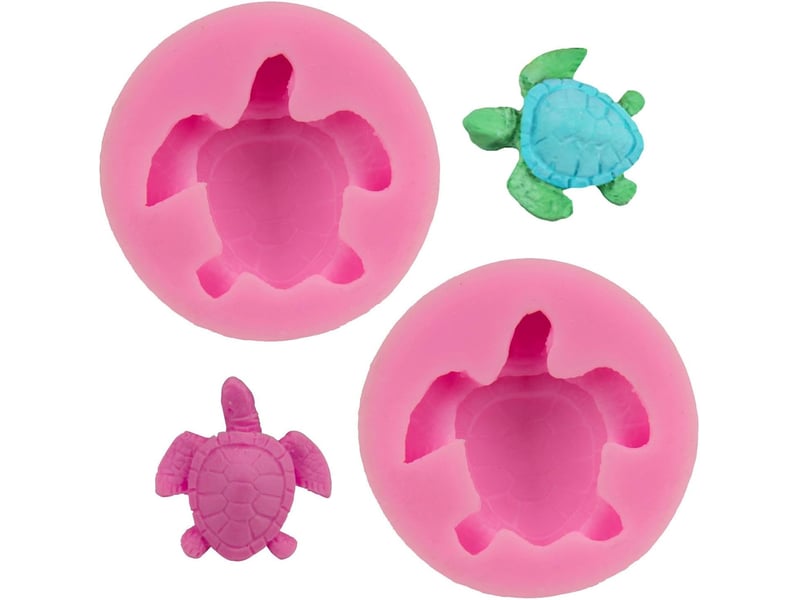 Moule à tortue en silicone, 2 pièce, moule à chocolat, à gâteau, à fondant, outils de cuisson à faire soi-même NO Commercial reference - Conforama A