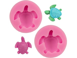 Moule à tortue en silicone, 2 pièce, moule à chocolat, à gâteau, à fondant, outils de cuisson à faire soi-même