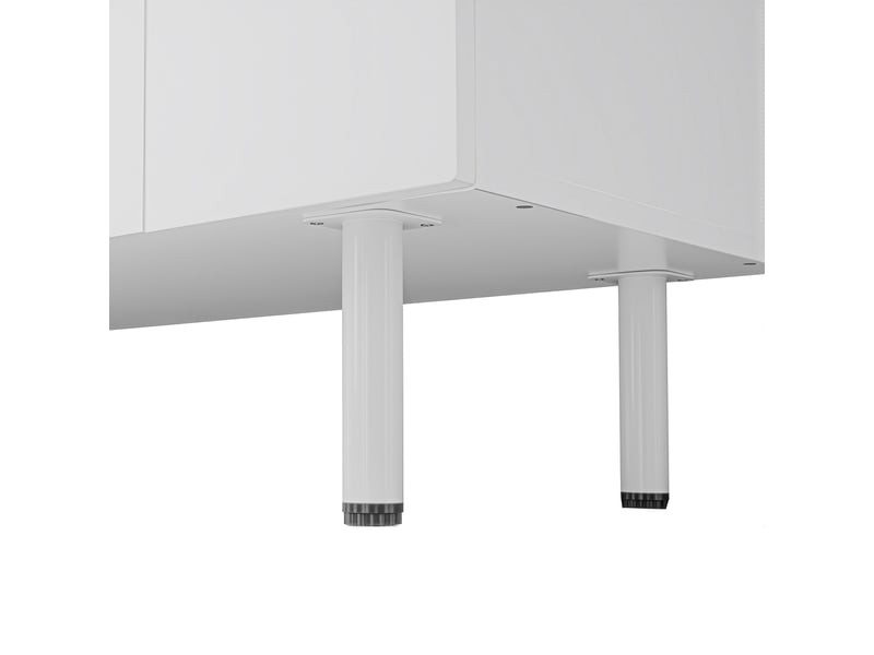  Buffet blanc design géométrique 160x70 cm meuble rangement cuisine mdf portes silencieuses  - Conforama D