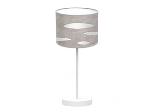 Lampe à poser fabrilamp odra e14 coloris blancciment gris 42 x 17 x 17 cm
