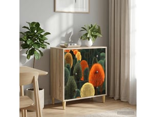 Commode 1 tiroir(s) <strong></strong> <strong></strong> coloris bois clair largeur 66 cm