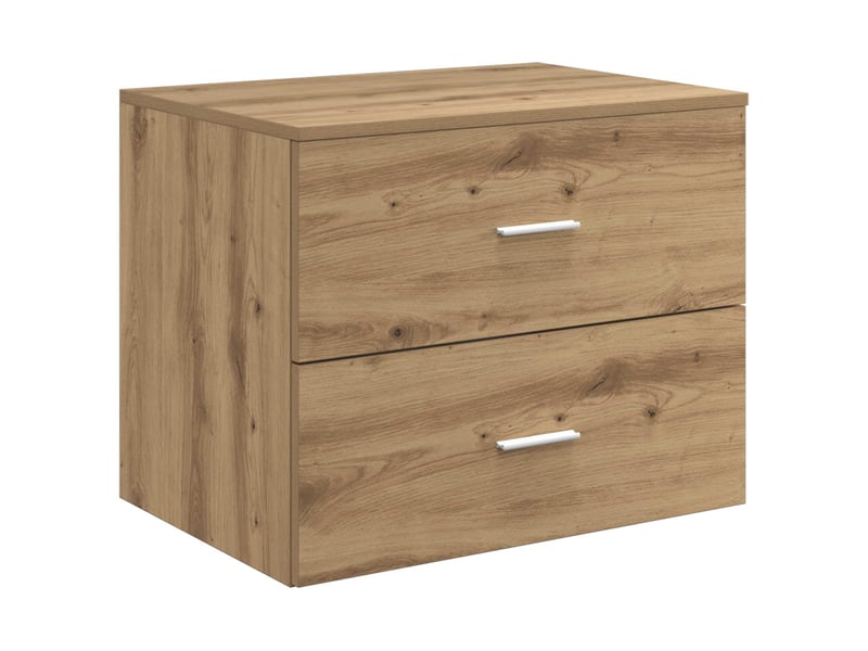  Ensemble de mobilier de salle de bain chêne artisanal cf64622  - Conforama D