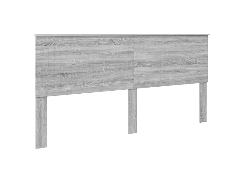  Lit double- lit adulte -  cadre de lit gris sonoma 200 x 200 cm bois de pin massif  - Conforama D